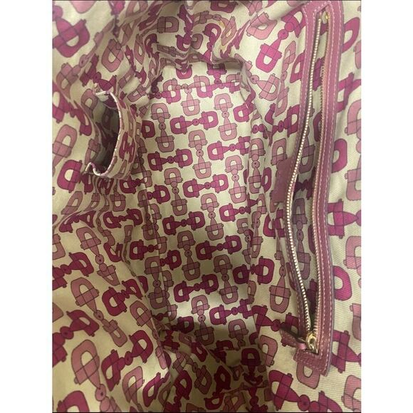 Gucci Canvas Top Handle large Tote PINK authentic - Picture 4 of 11